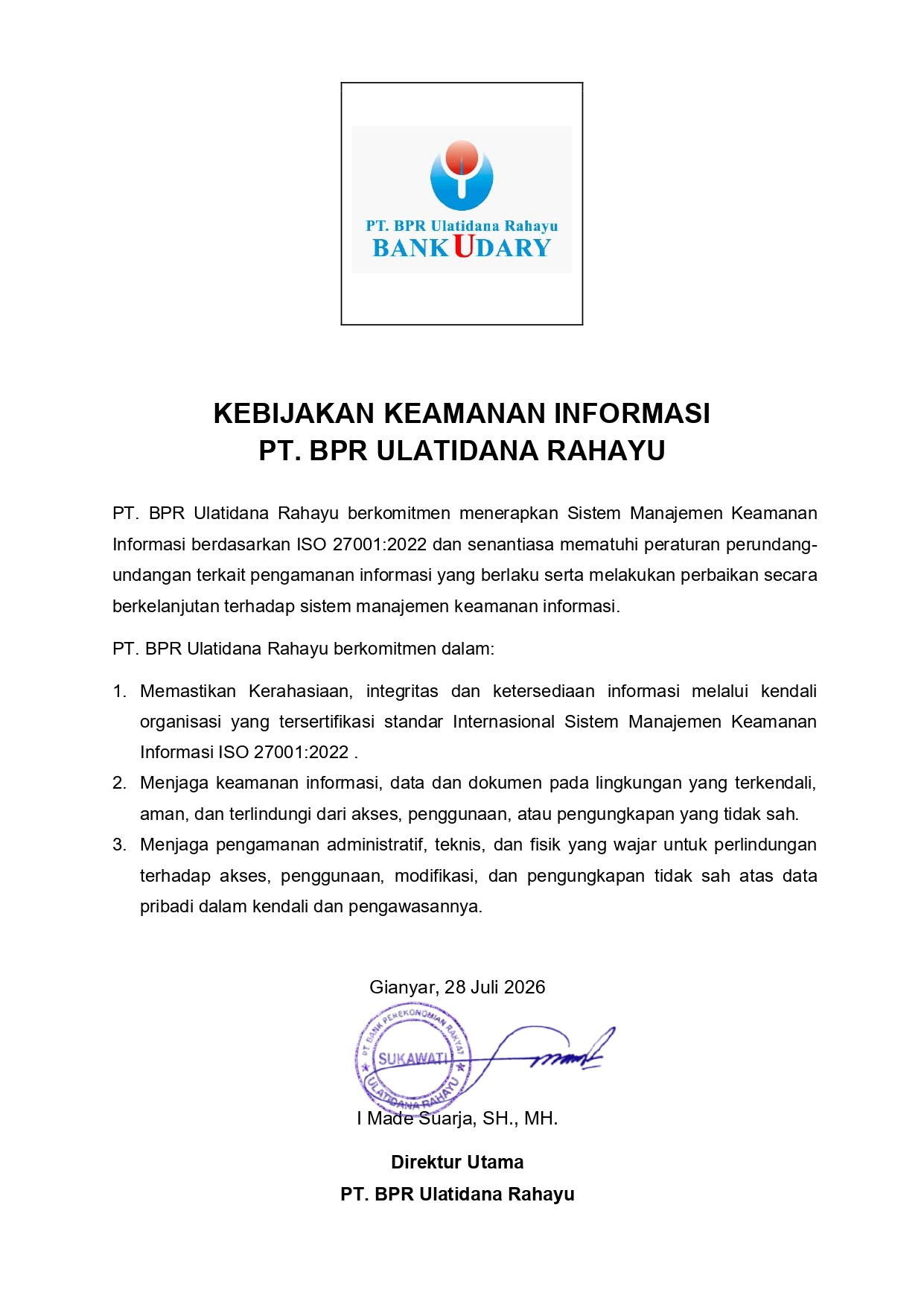Kebijakan Keamanan Informasi